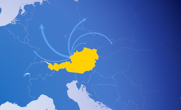 Europakarte internationaler Paketversand